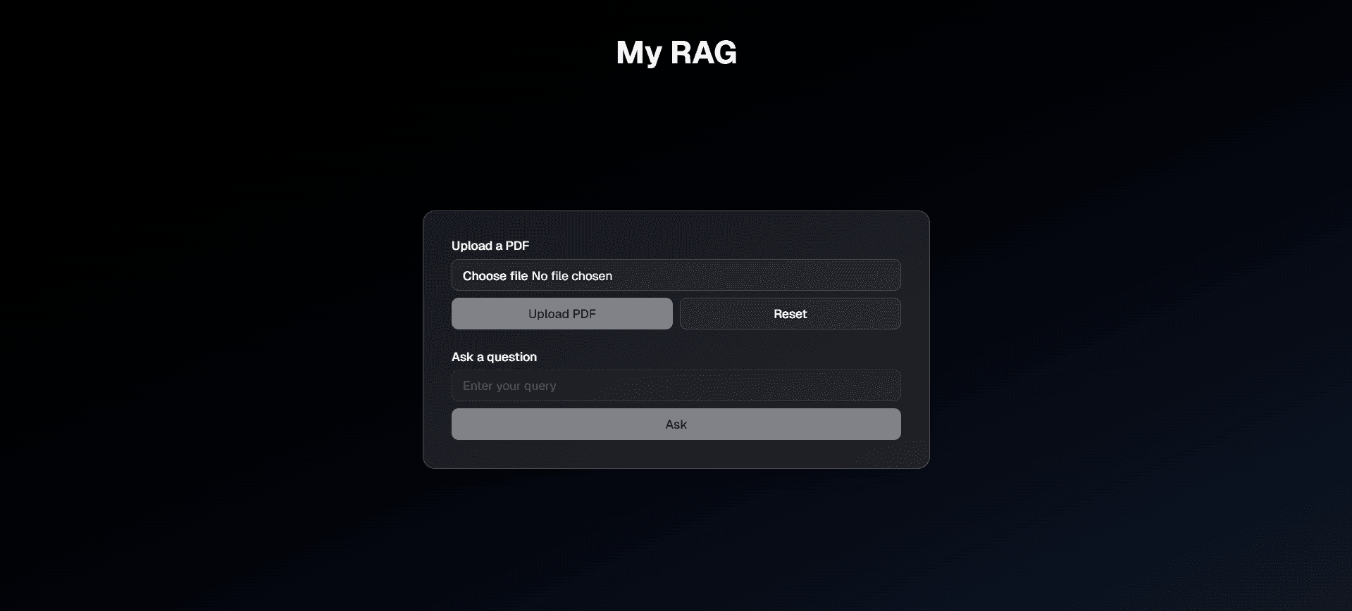 My RAG